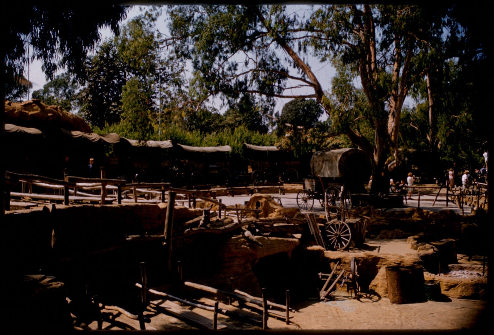 Covered wagons, Knott's Berry Farm, Boston Public Library - undated