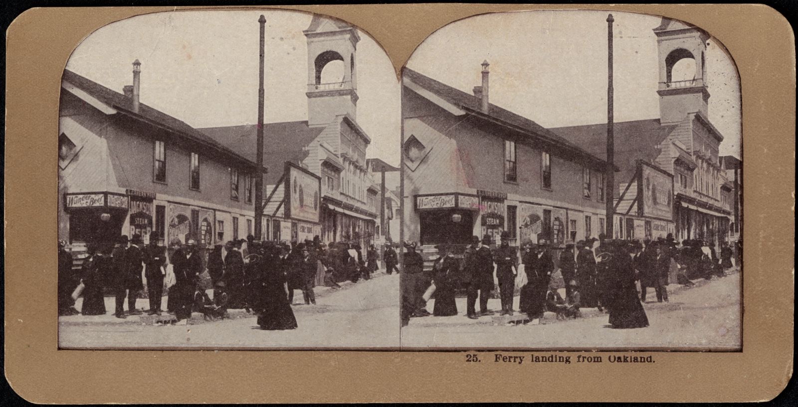 Ferry landing from Oakland, Boston Public Library - undated