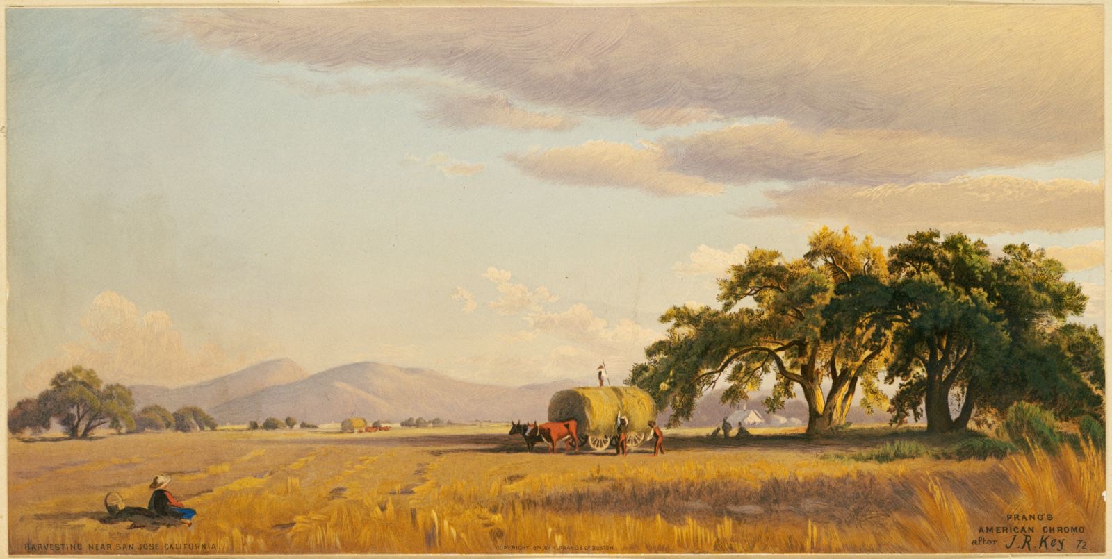 Harvesting near San Jose, California, Boston Public Library - undated