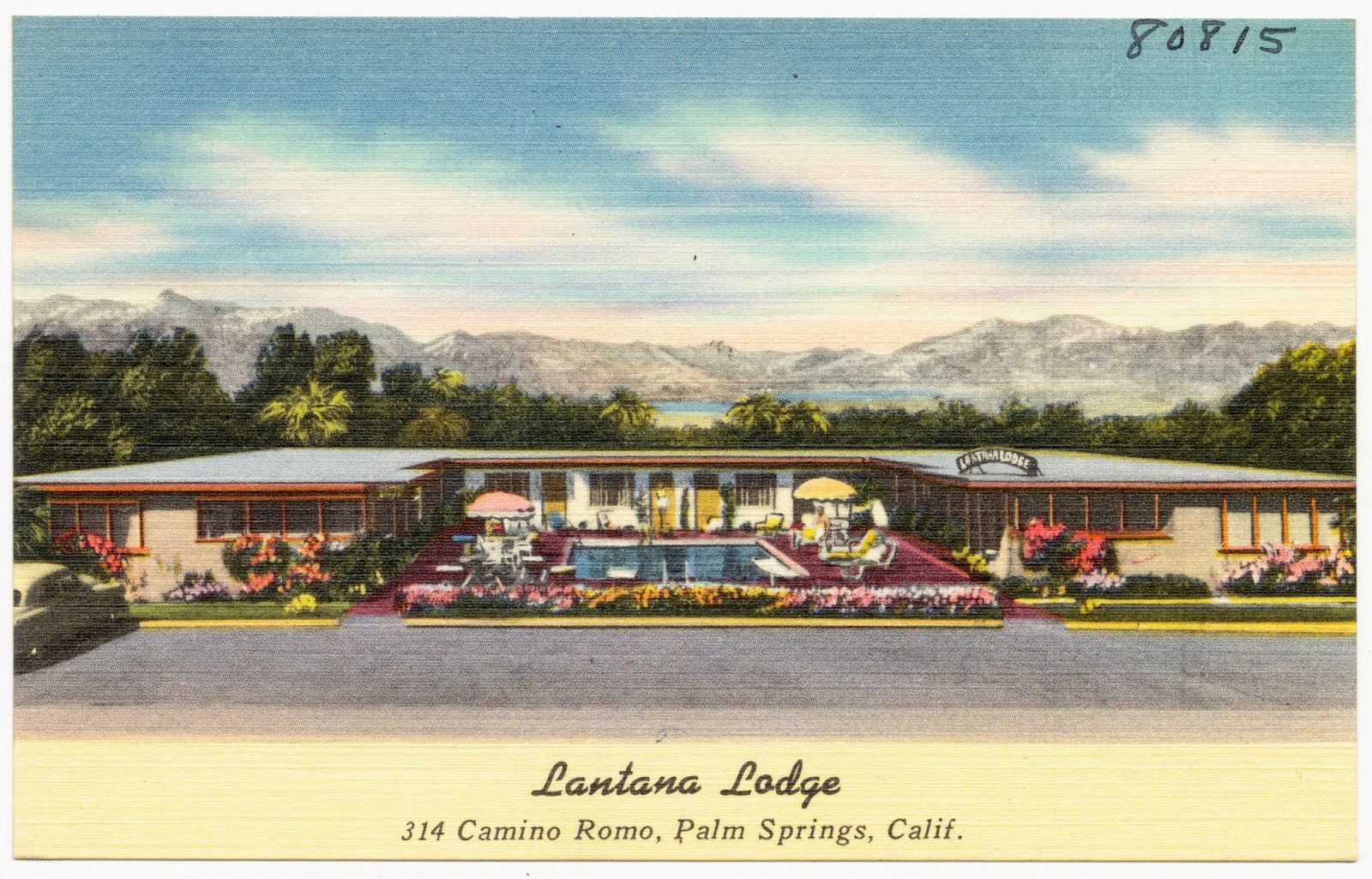 Lantana Lodge, 314 Camino Romo, Palm Springs, Calif., Boston Public Library - undated