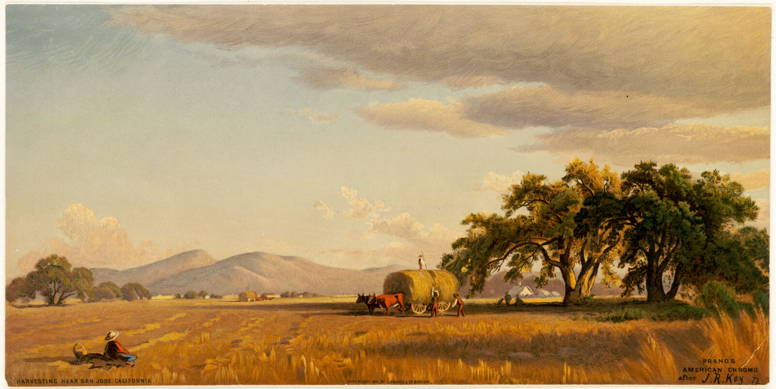 Harvesting near San Jose, California, Boston Public Library - undated
