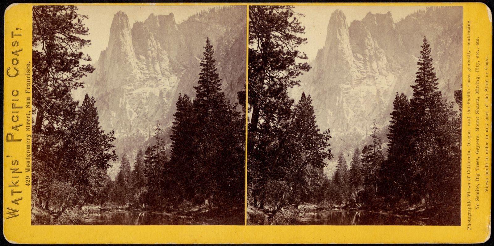 Sentinel Rock, Yosemite Valley, Mariposa County, Boston Public Library - undated