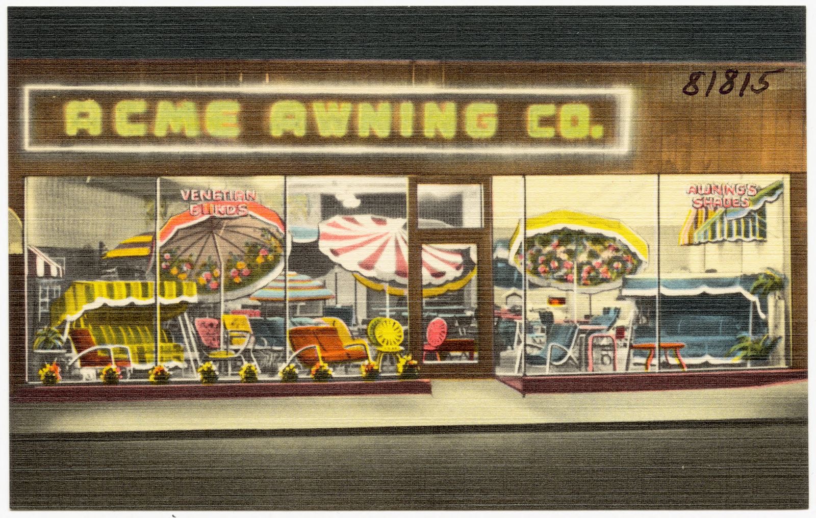 Acme Awning Co., Boston Public Library - undated