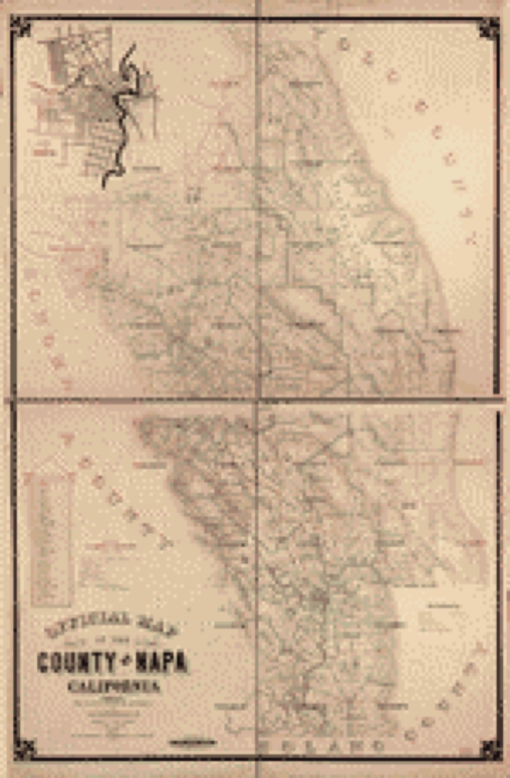 Land ownership map, 1895 - Official map of the County of Napa, California : compiled from the official records and latest surveys