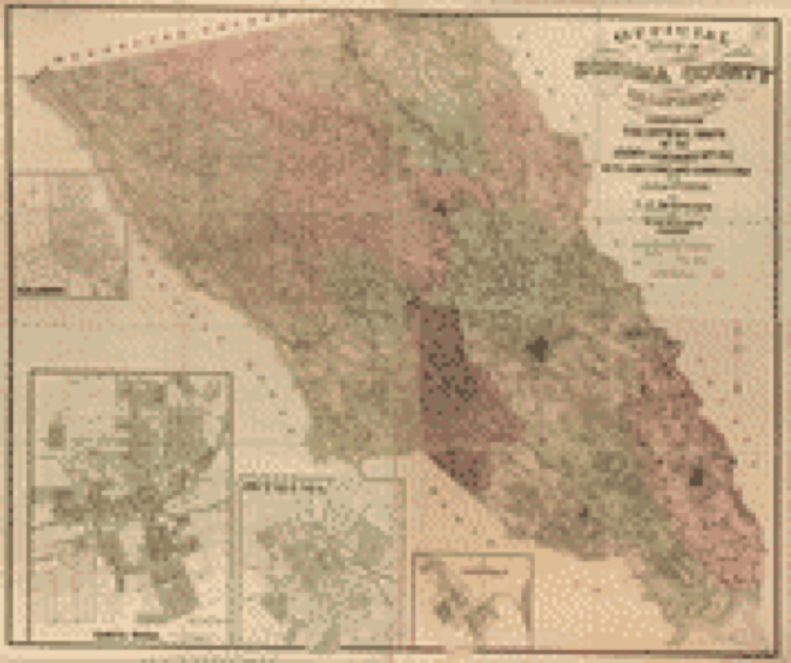 Land ownership map, 1900 - Official map of Sonoma County, California : compiled from the official maps in the County Assessor's Office, with additions and corrections to June 1st, 1900