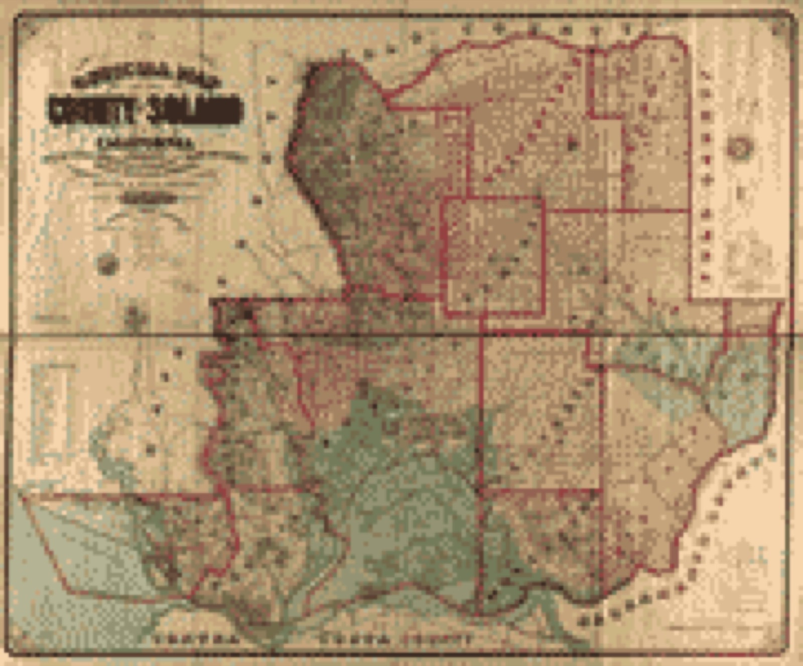 Land ownership map, 1890 - Official map of the County of Solano, California : showing Mexican grants, United States government and swamp land surveys, present private land ownerships, roads and railroads