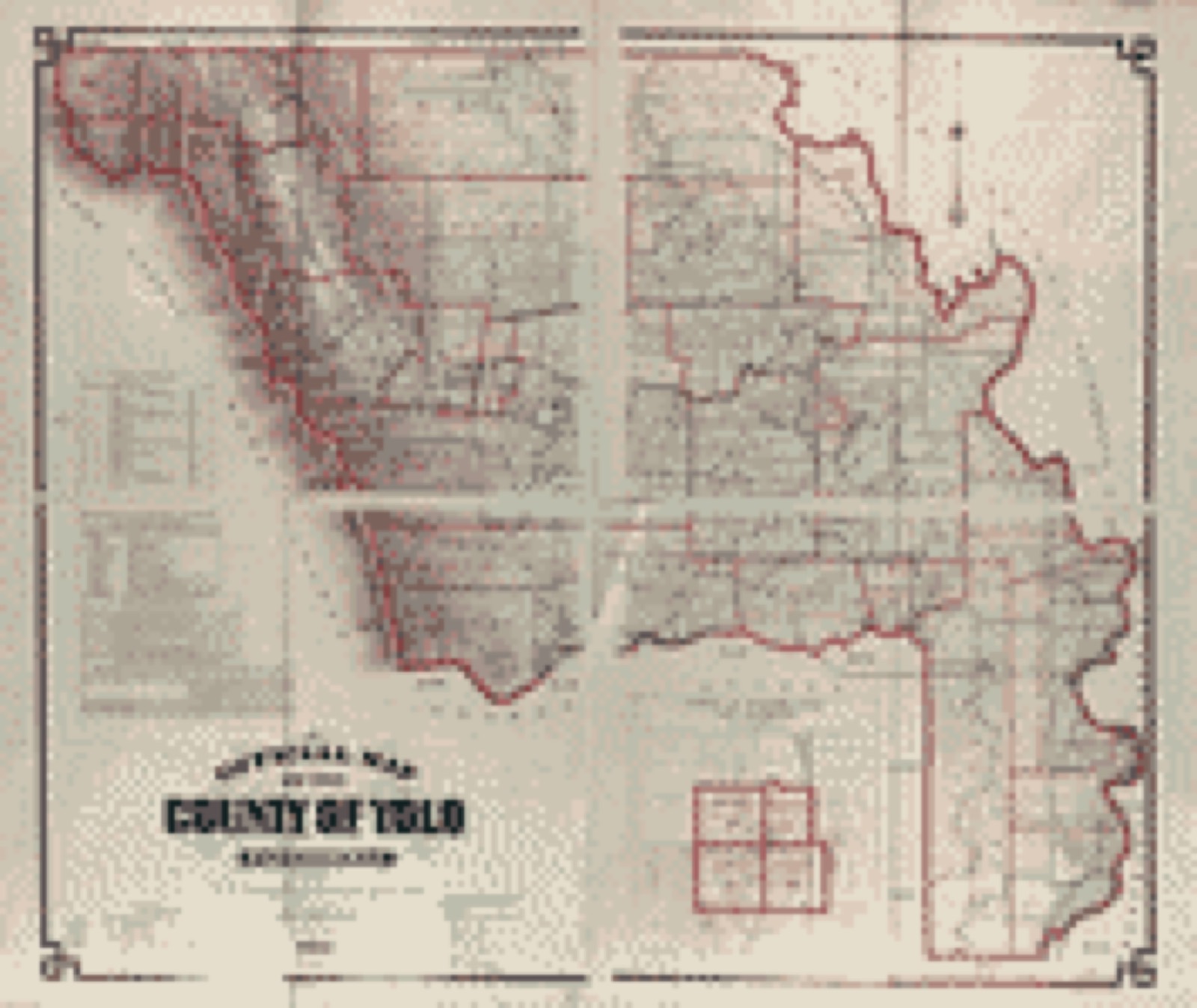Land ownership map, 1900 - Official map of the County of Yolo, California