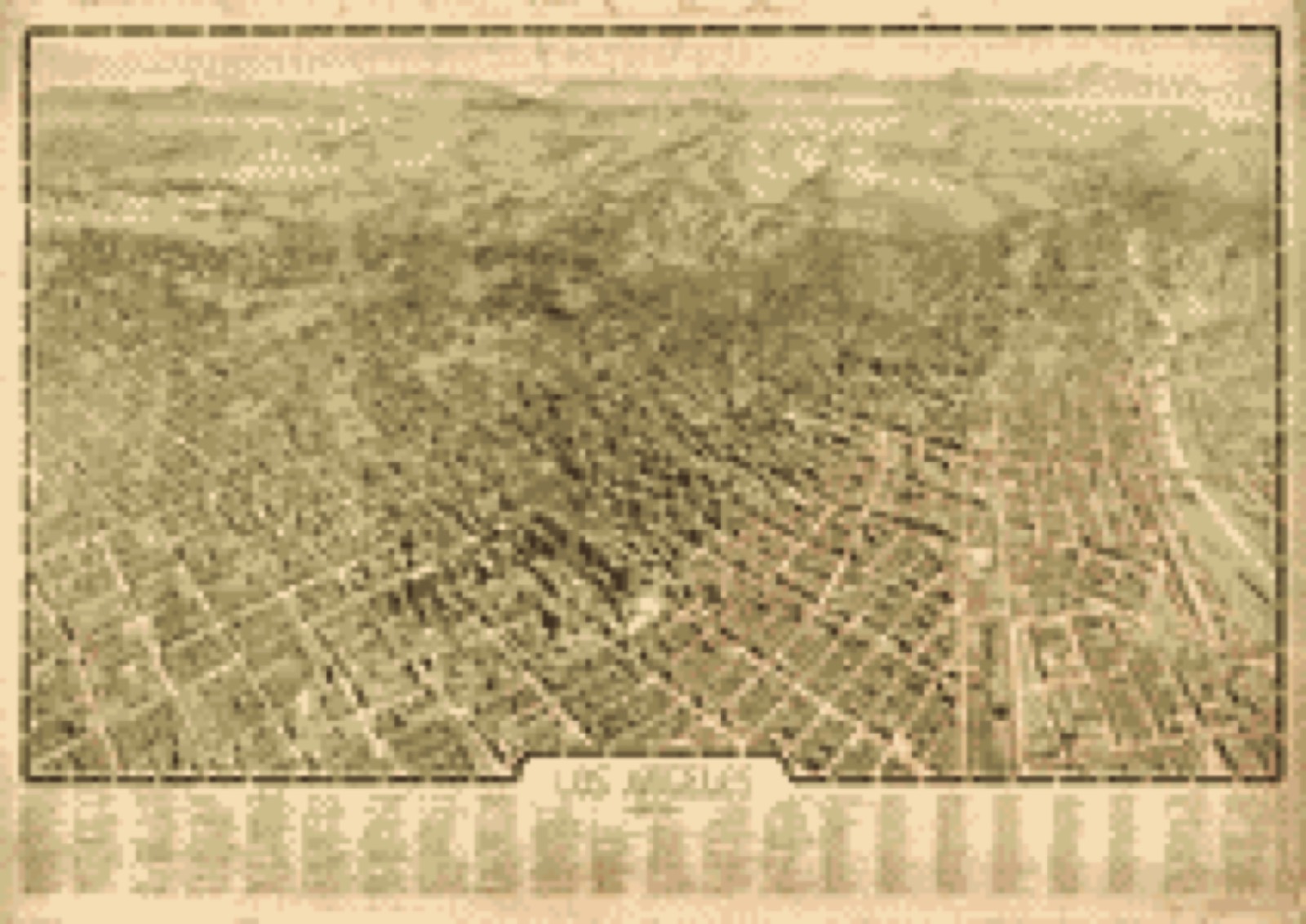 Bird's-eye view, 1909 - Los Angeles, 1909