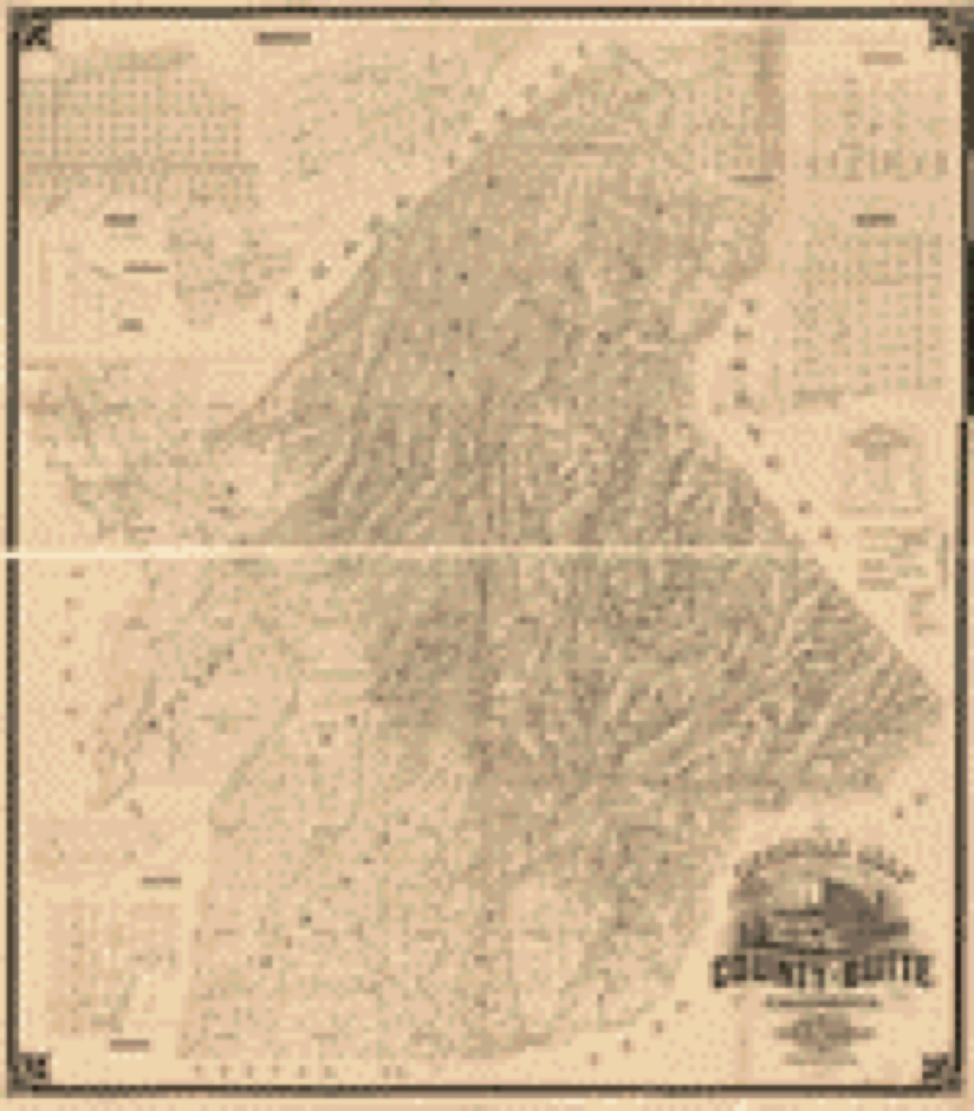 Land ownership map, 1877 - Official map of the County of Butte, California : carefully compiled from actual surveys