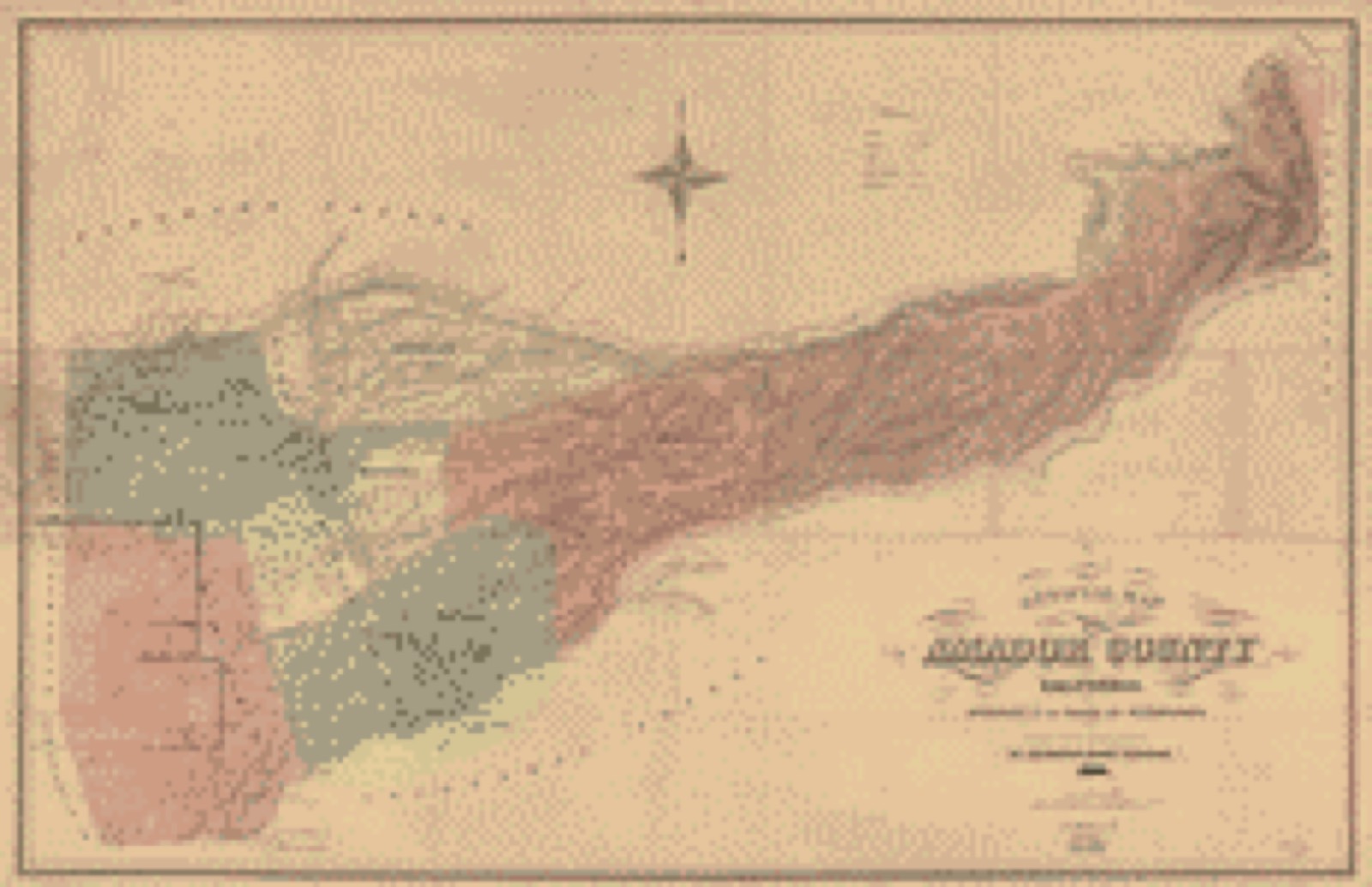 Land ownership map, 1866 - Official map of Amador County, California. : approved by the Board of Supervisors