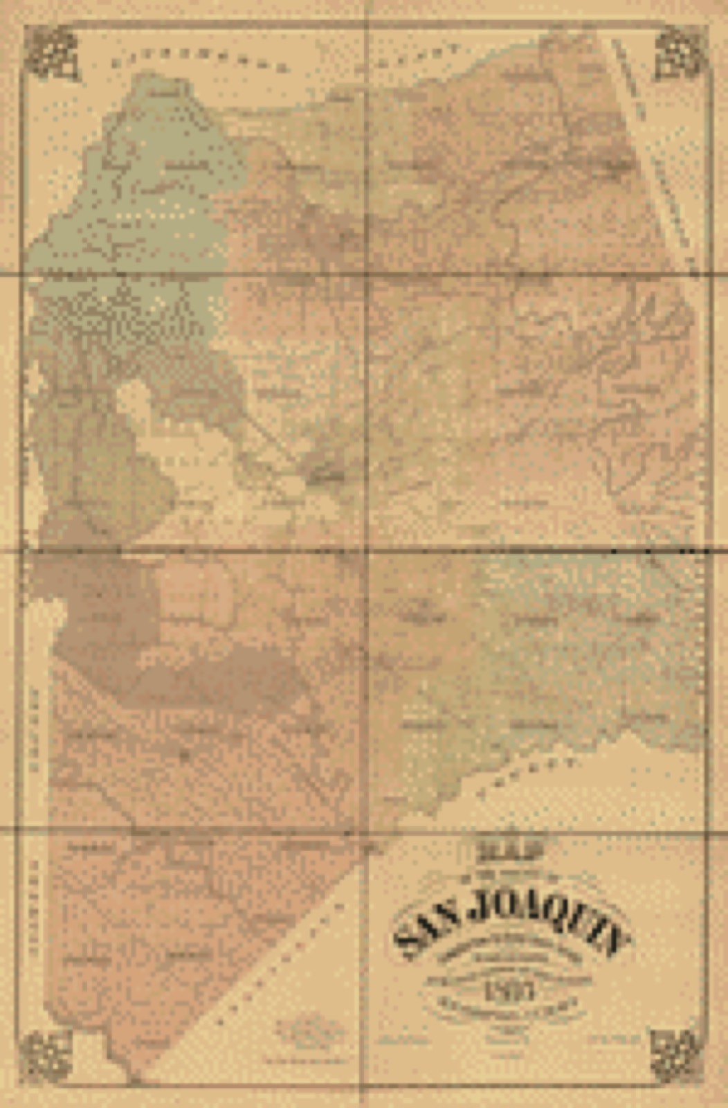 Land ownership map, 1895 - Map of the county of San Joaquin : compiled from the United States surveys, the maps and records of the county surveyor and state engineer, 1895