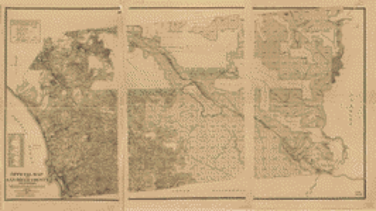 Land ownership map, 1889 - Official map of San Diego County, California : compiled from latest official maps of U.S. surveys, railroad and irrigation surveys, county records, and other reliable sources, and