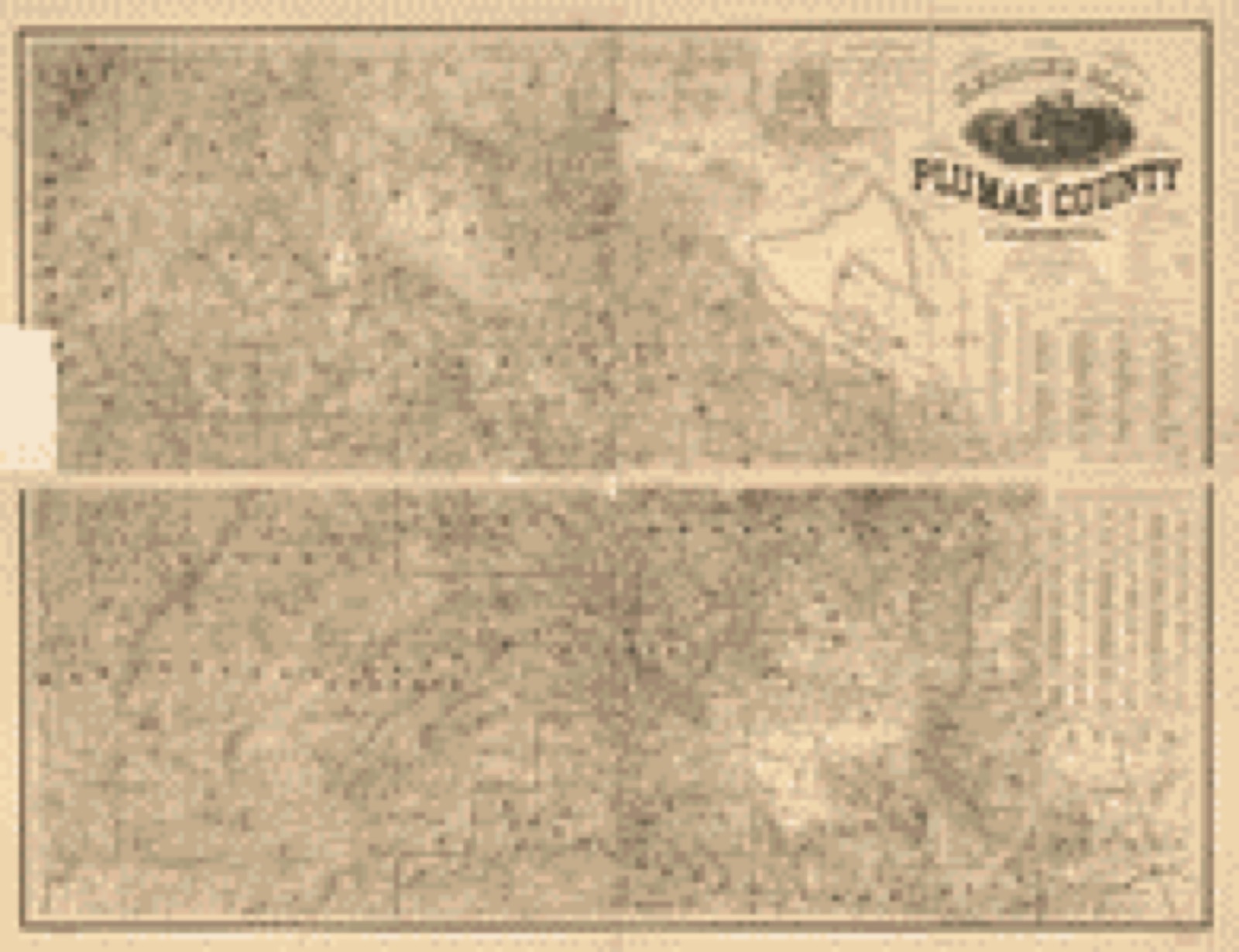 Land ownership map, 1892 - Keddie's map of Plumas County, California