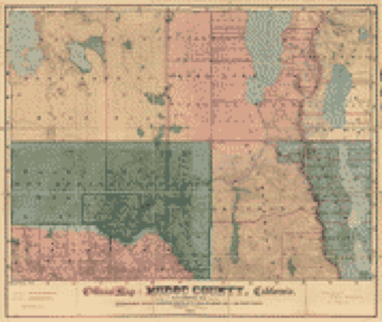 Land ownership map, 1887 - Official map of Modoc County, California