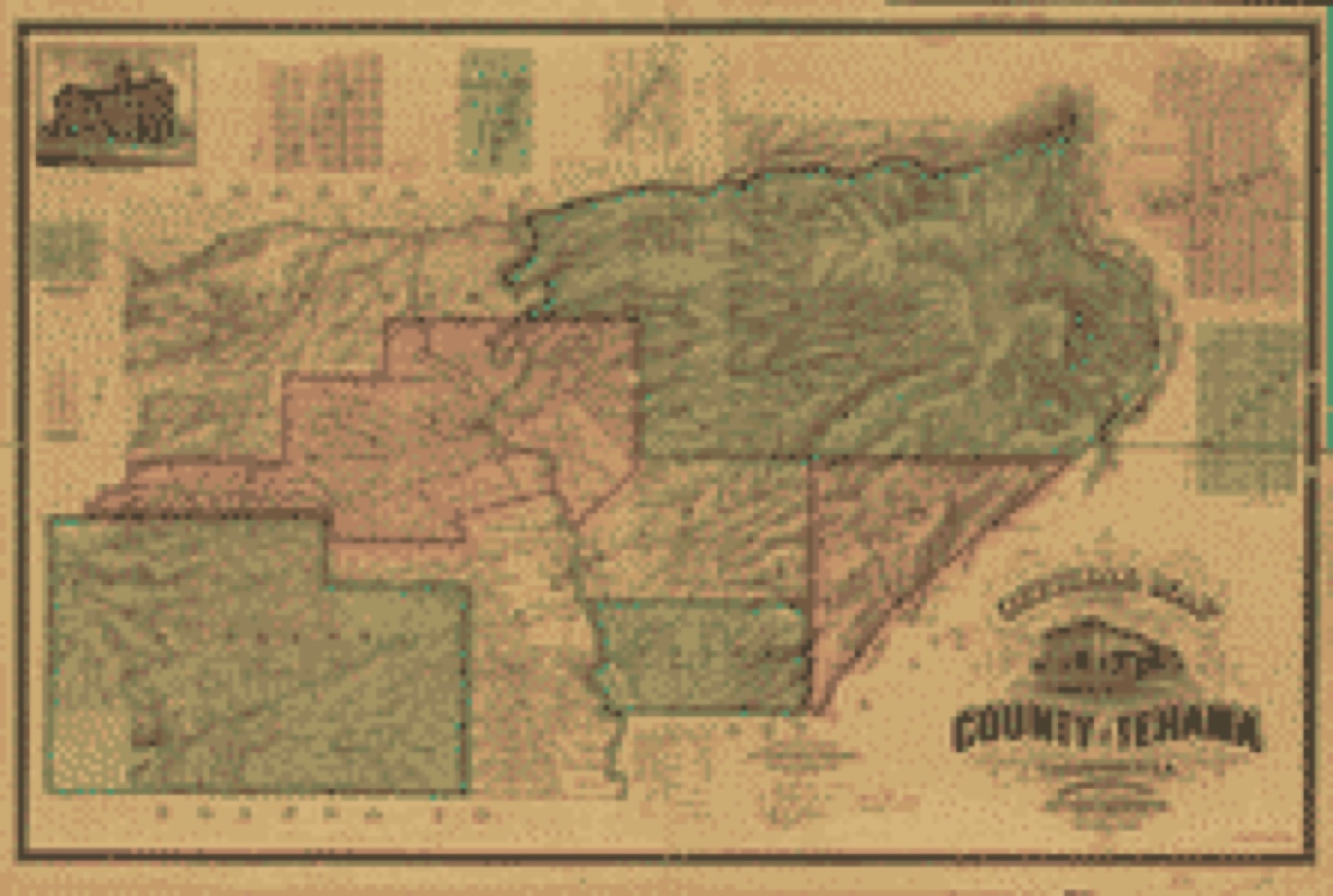 Land ownership map, undated - Official map of the County of Tehama, California