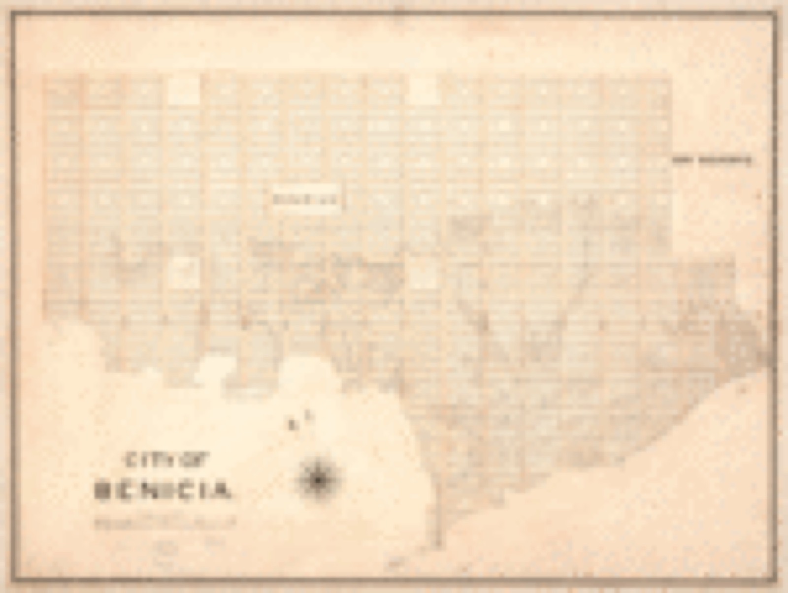 Land ownership map, 1850 - City of Benicia