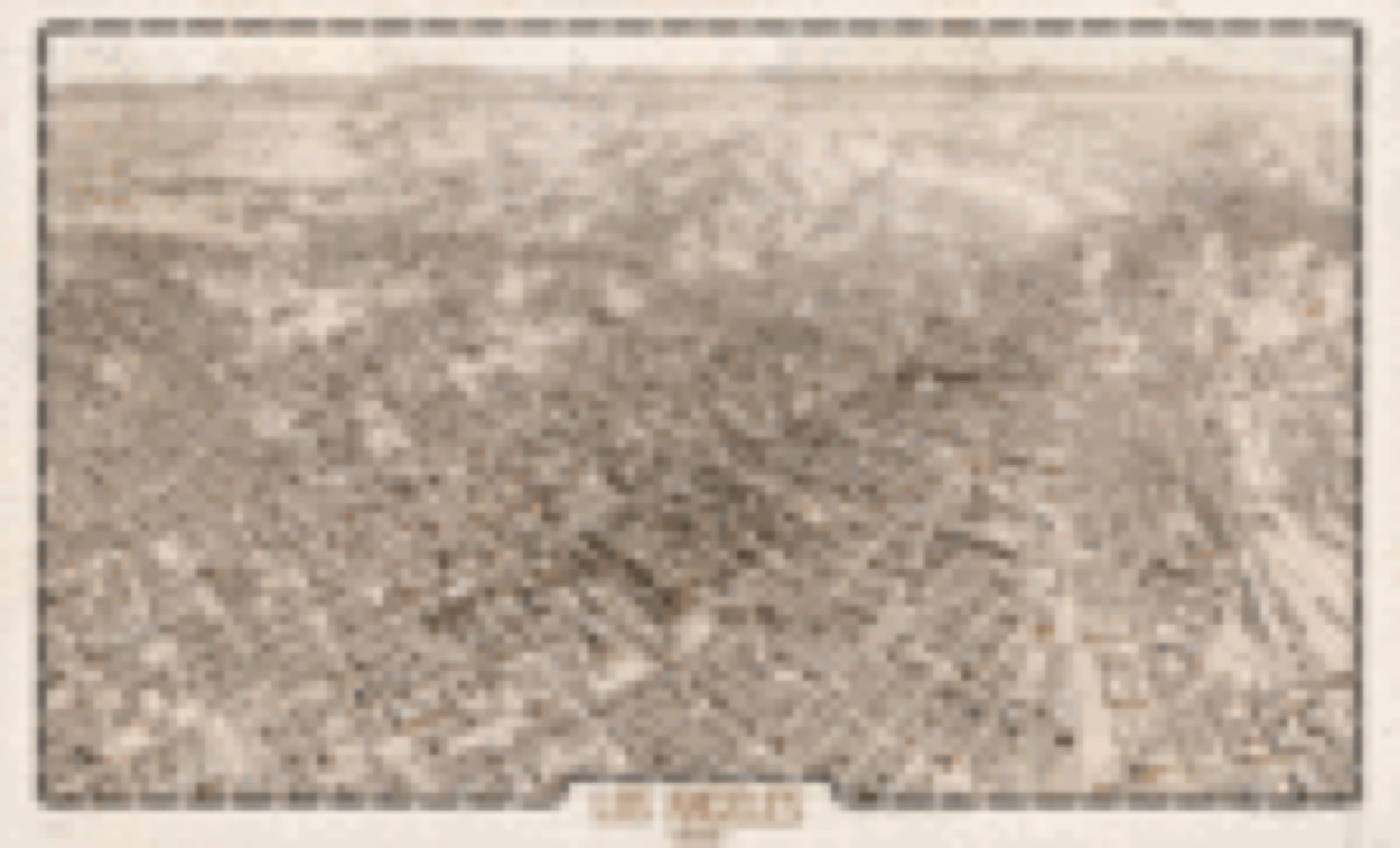 Bird's-eye view, 1909 - Los Angeles 1909