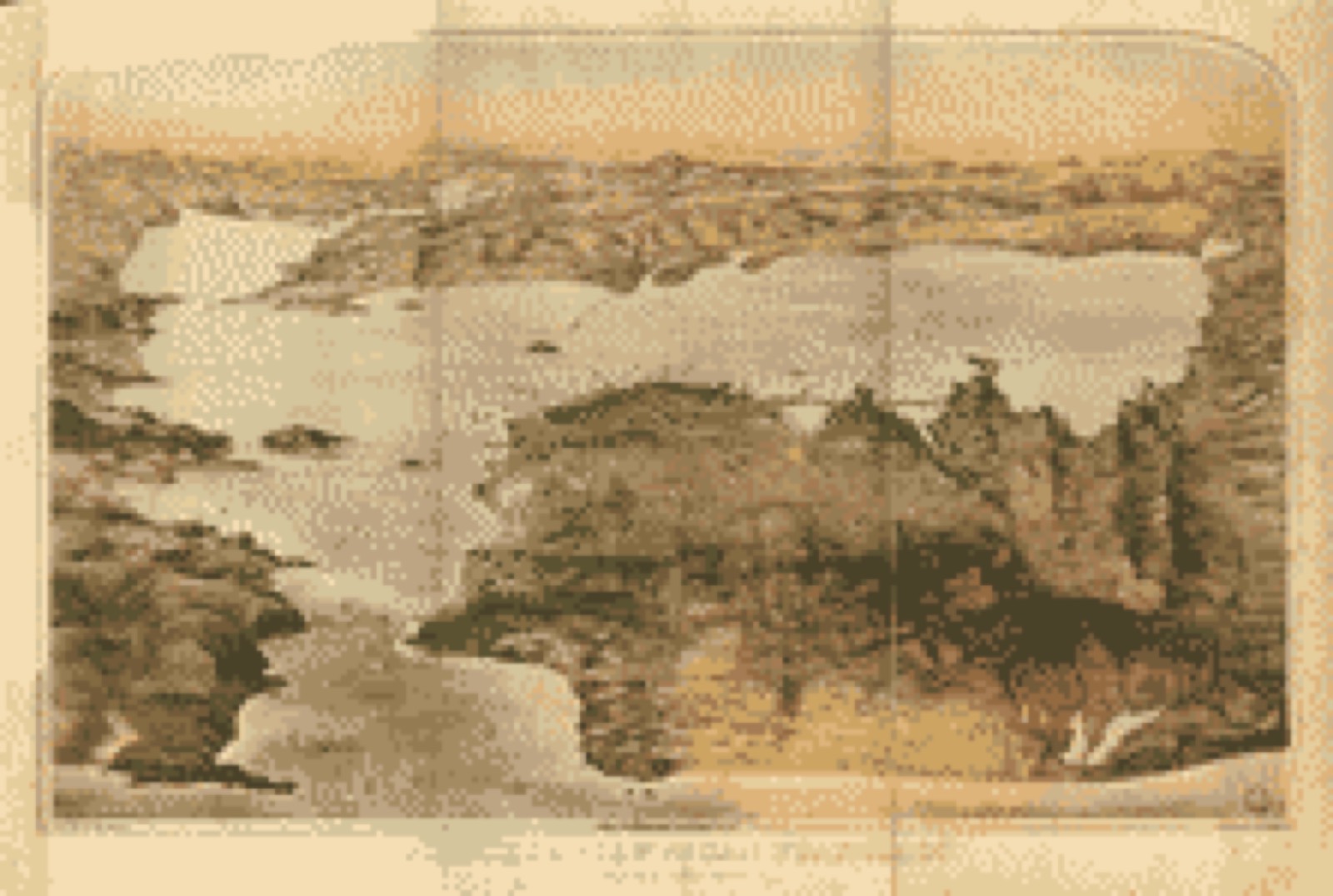 Bird's-eye view, 1876 - Birdseye view of San Francisco and surrounding country