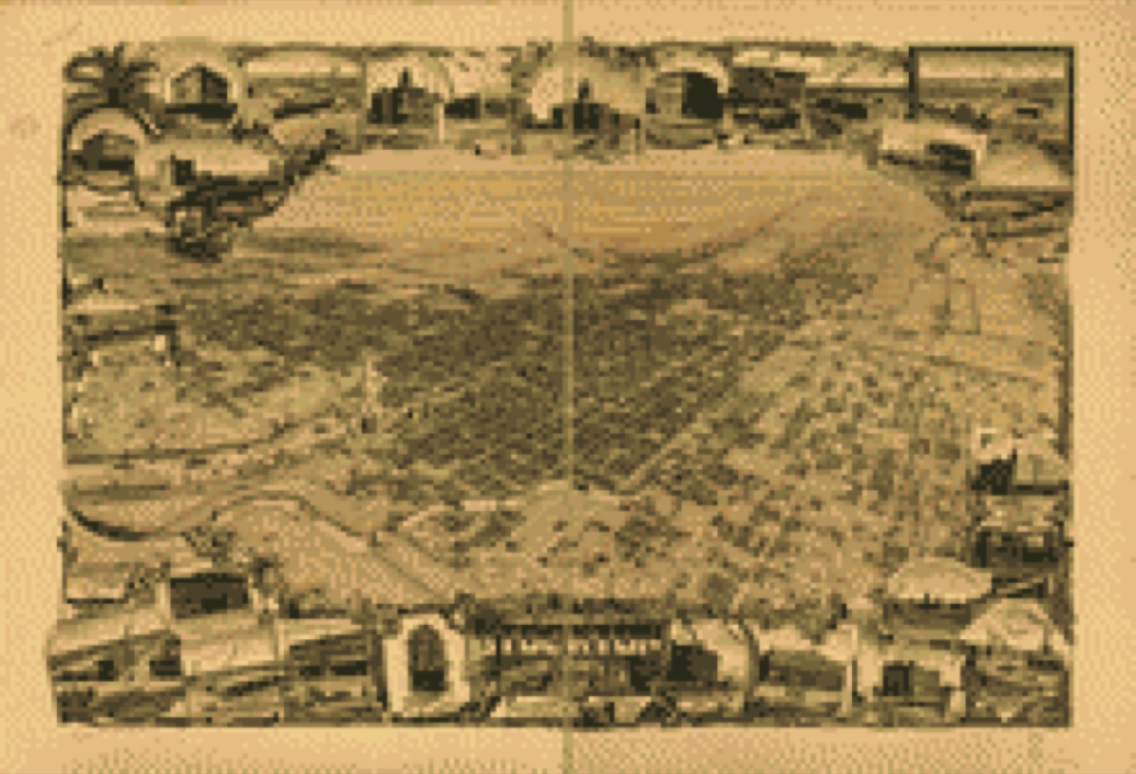 Bird's-eye view, 1895 - The city of Stockton, San Joaquin County, Cal. 1895