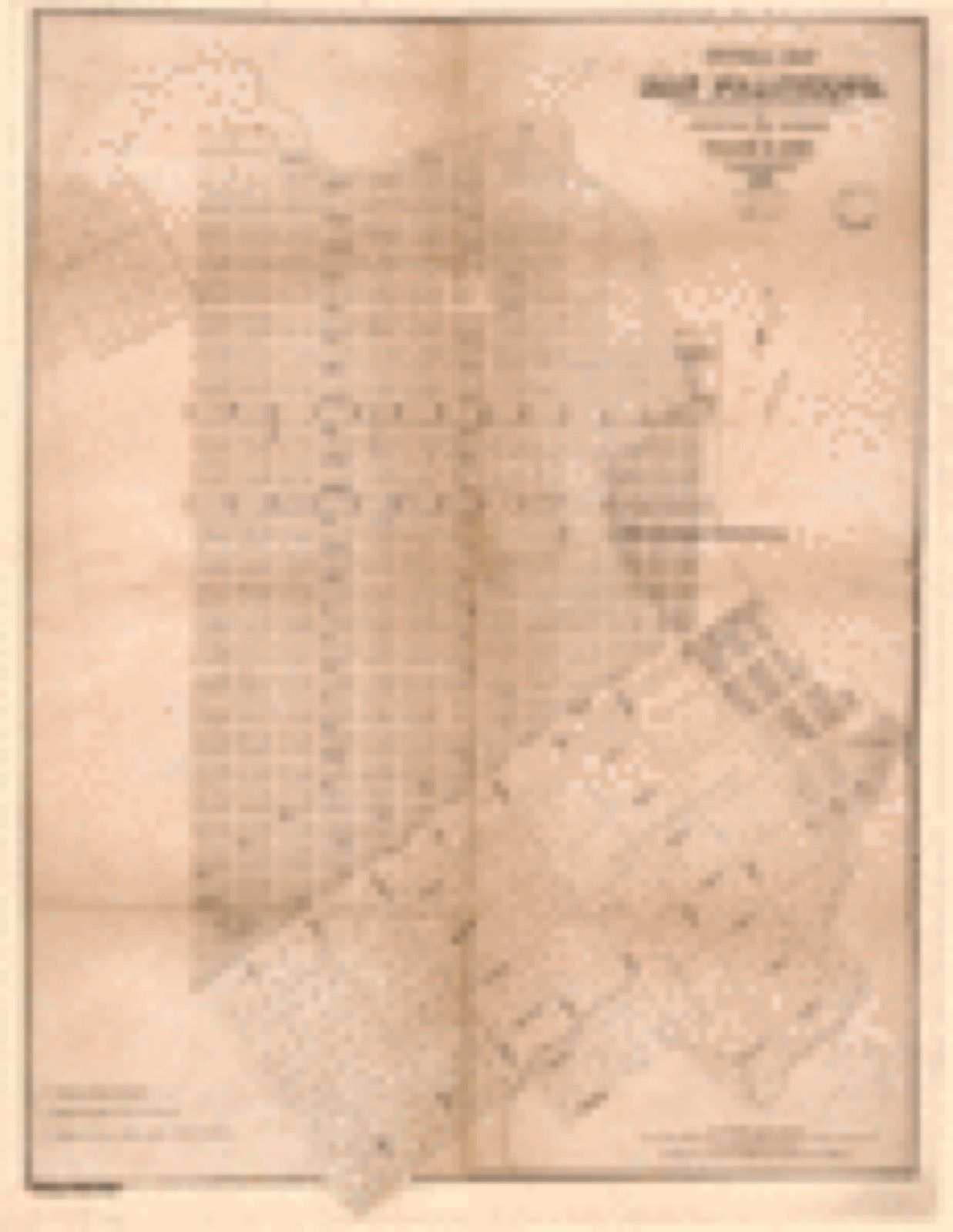 Land ownership map, 1849 - Official map of San Francisco, compiled from the field notes of the official re-survey made by William M. Eddy, surveyor of the town of San Francisco, California
