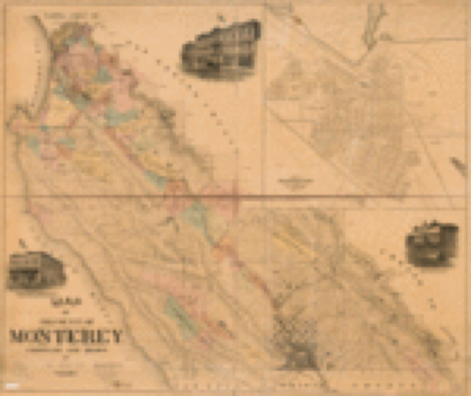 Land ownership map, 1877 - Map of the county of Monterey, Cal