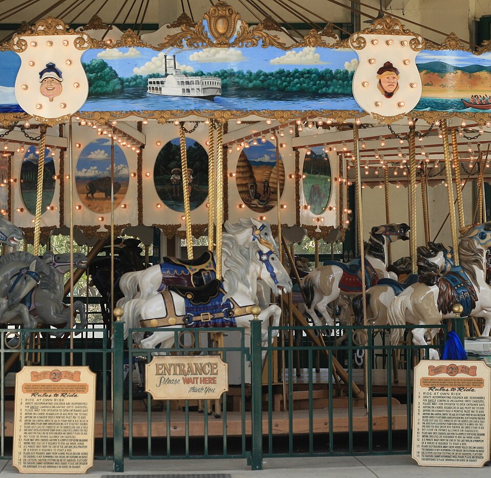Photograph of Allan Herschell 3-Abreast Carousel