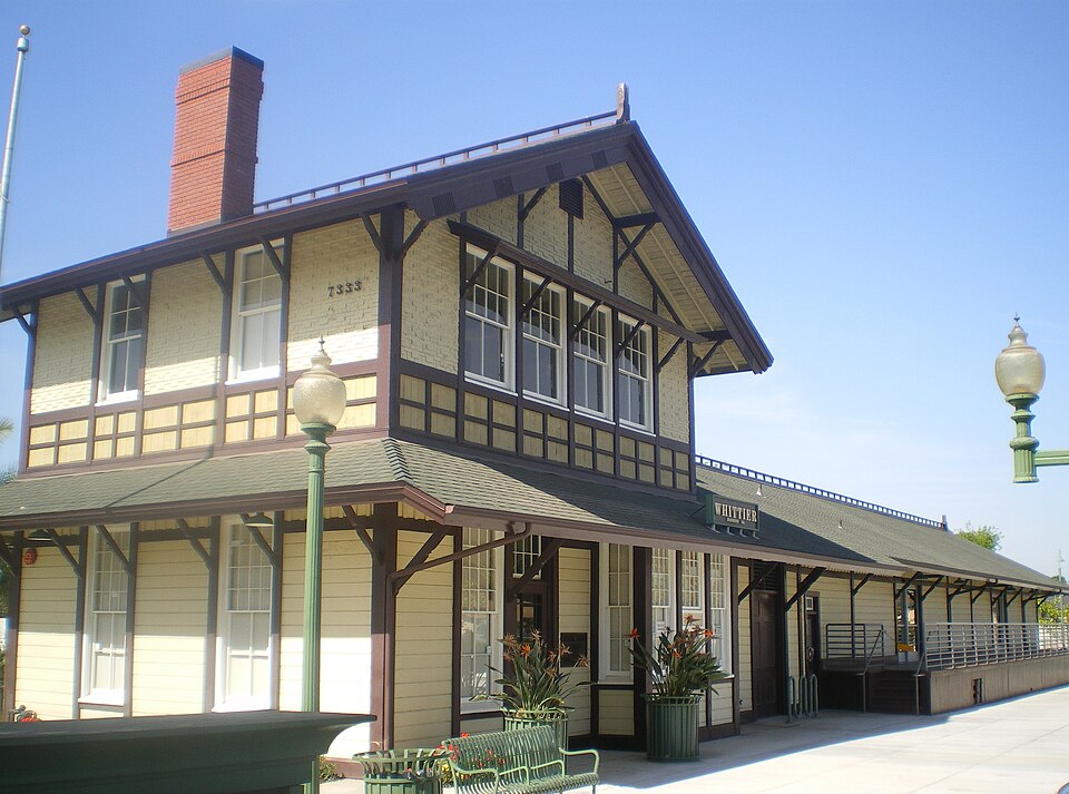 Photograph of Southern Pacific Railroad Depot, Whittier