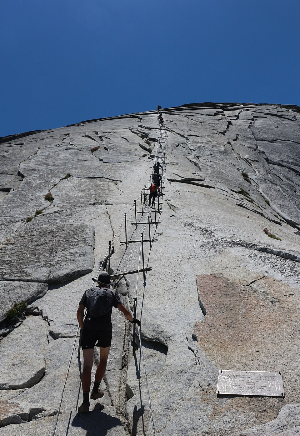 Photograph of Half Dome Cables and Trail