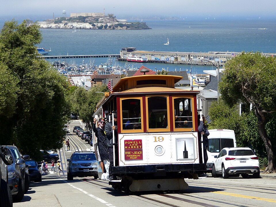 Photograph of San Francisco cable car system