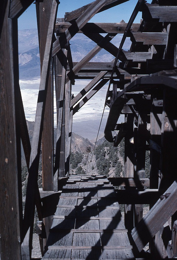 Photograph of Saline Valley salt tram