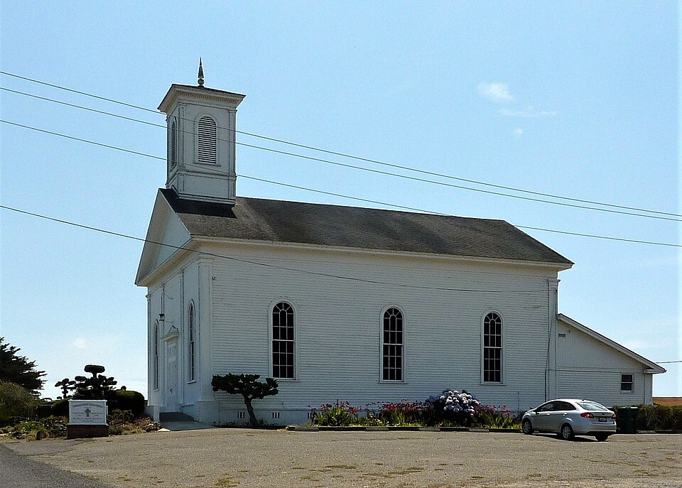 Photograph of Tomales Presbyterian Church and Cemetery