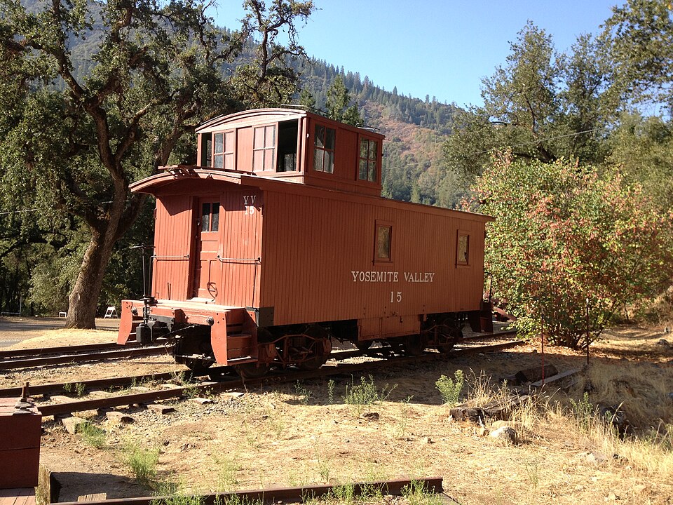 Photograph of Yosemite Valley Railroad Caboose No. 15