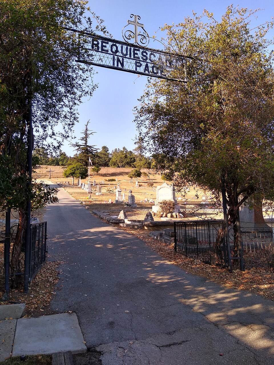 Photograph of Old Santa Rosa Catholic Church and Cemetery