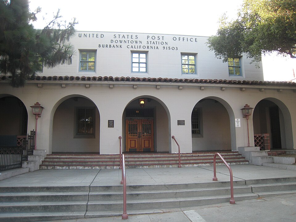 Photograph of Downtown Burbank Post Office