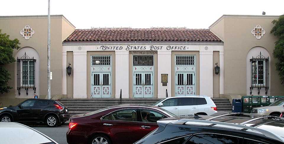 Photograph of US Post Main Office-San Mateo
