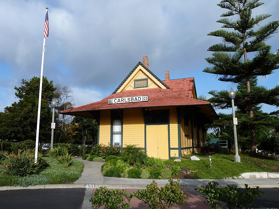 Photograph of Carlsbad Santa Fe Depot