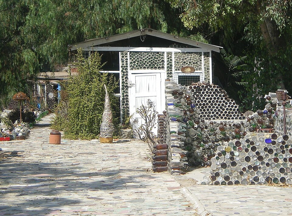 Photograph of Grandma Prisbrey's Bottle Village