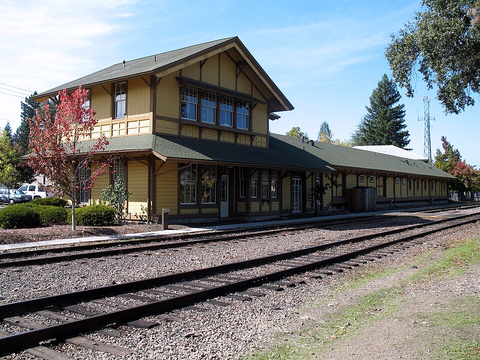 Photograph of Saint Helena Southern Pacific Railroad Depot