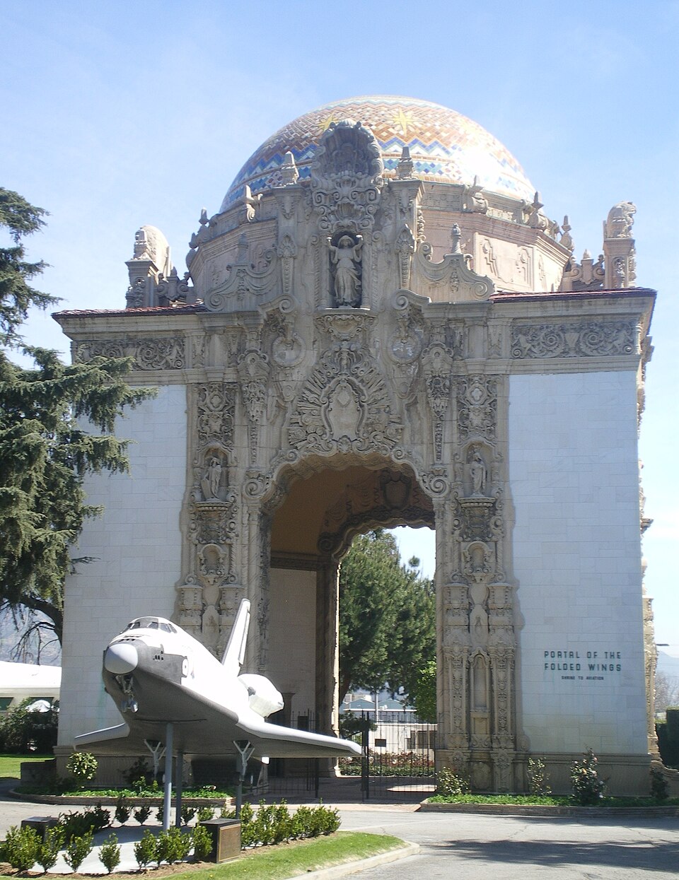 Photograph of Portal of the Folded Wings Shrine to Aviation
