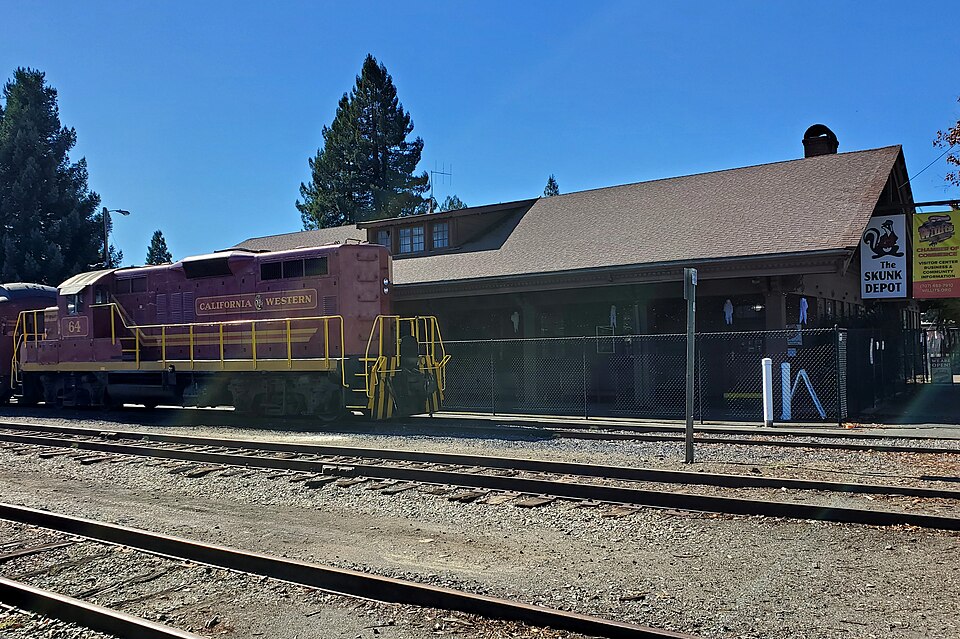 Photograph of Willits station