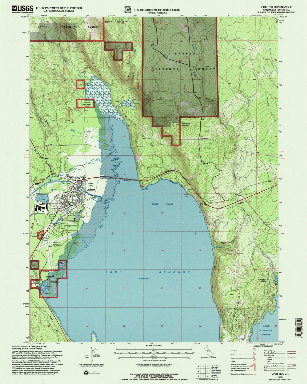 Topographic sheet of Foxwood, surveyed 1995