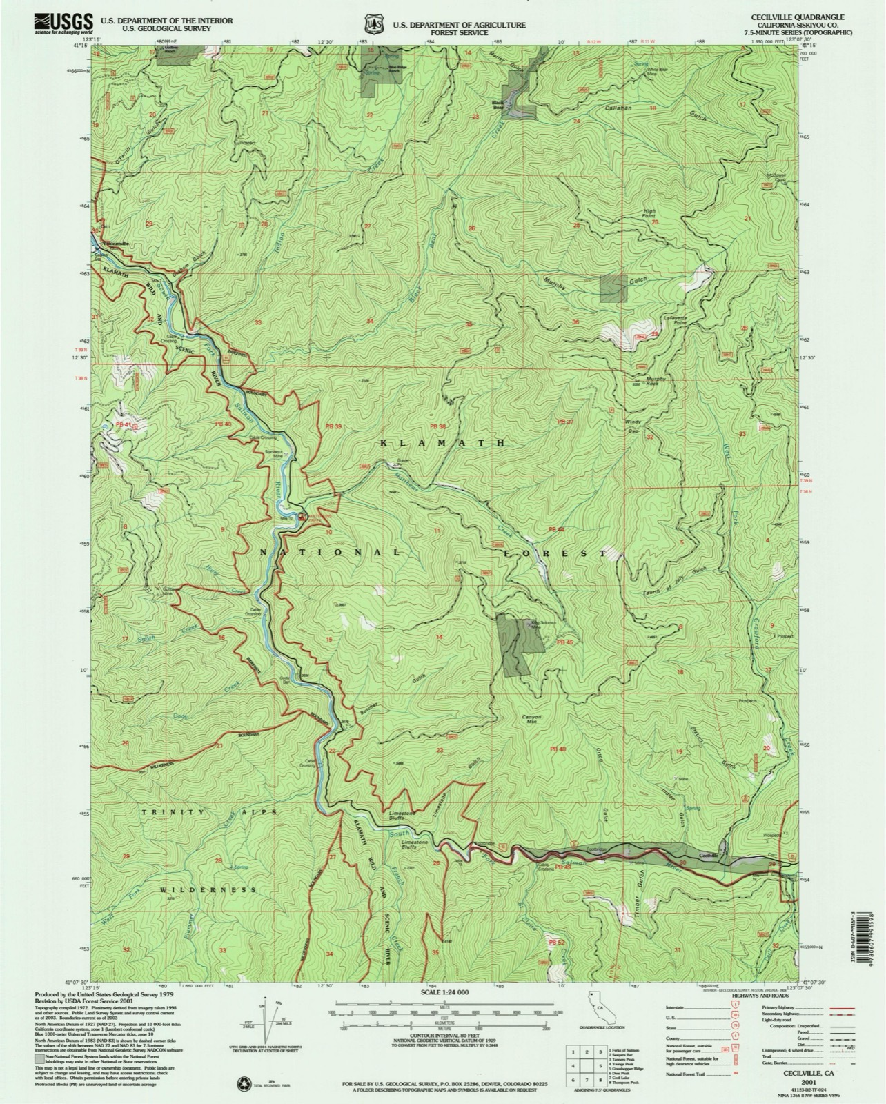 Topographic sheet of Black Bear, surveyed 2001