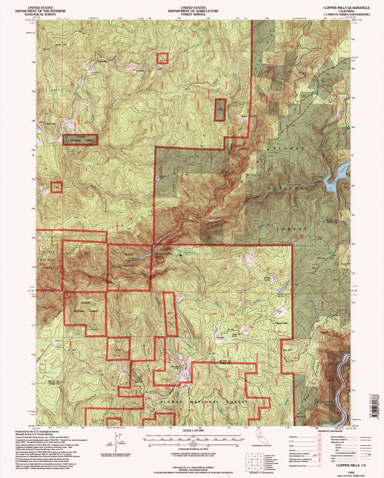 Topographic sheet of Rogerville, surveyed 1994