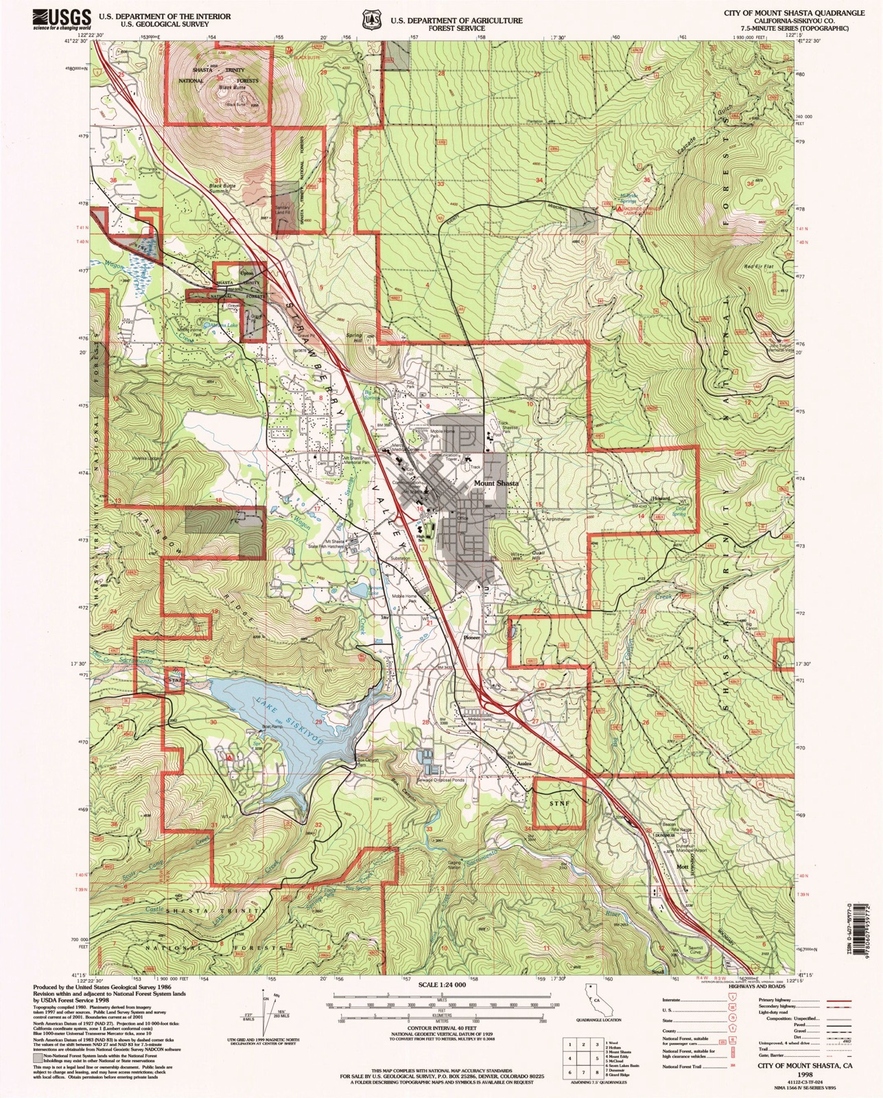 Topographic sheet of Howard, surveyed 1998