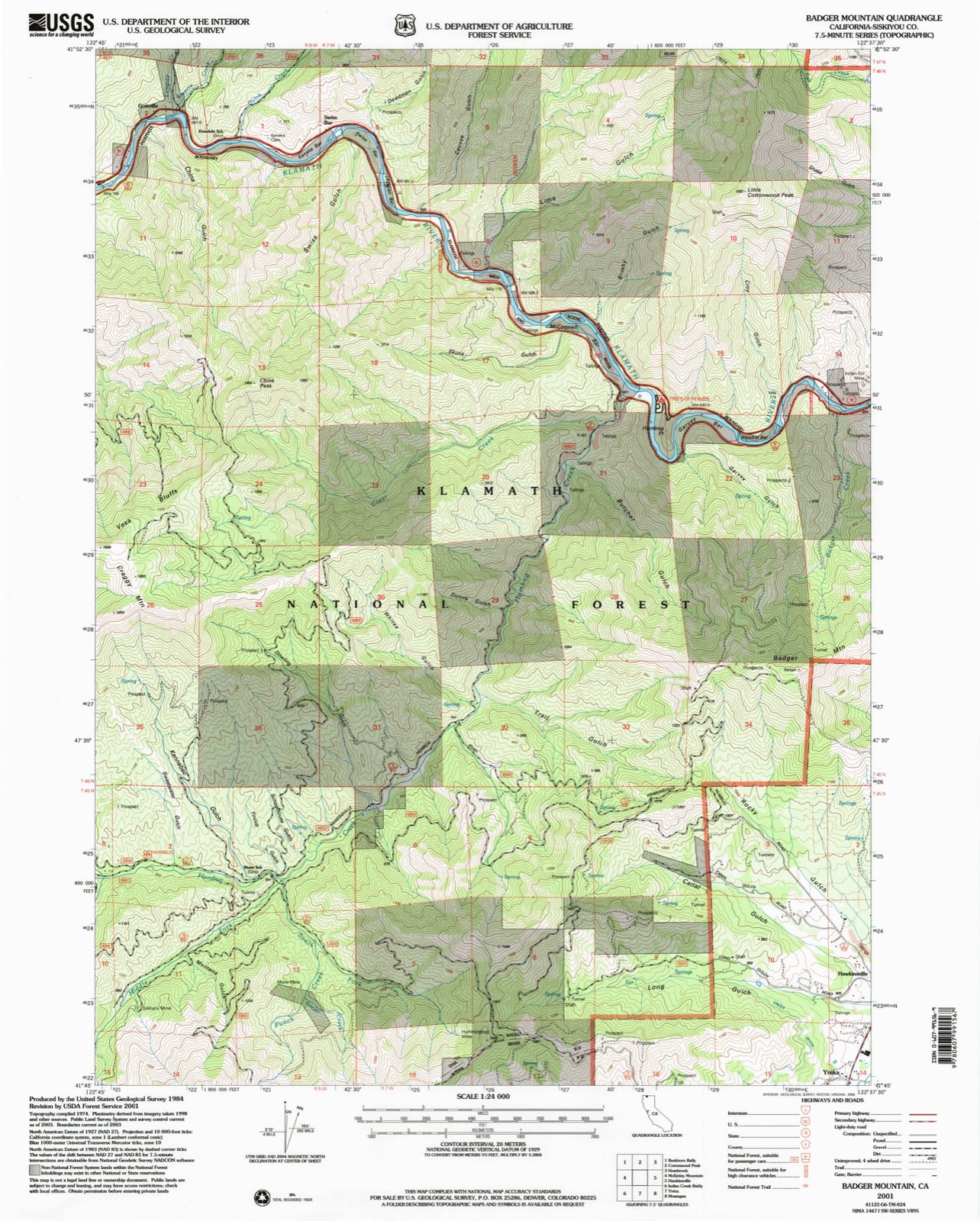 Topographic sheet of Swiss Bar, surveyed 2001