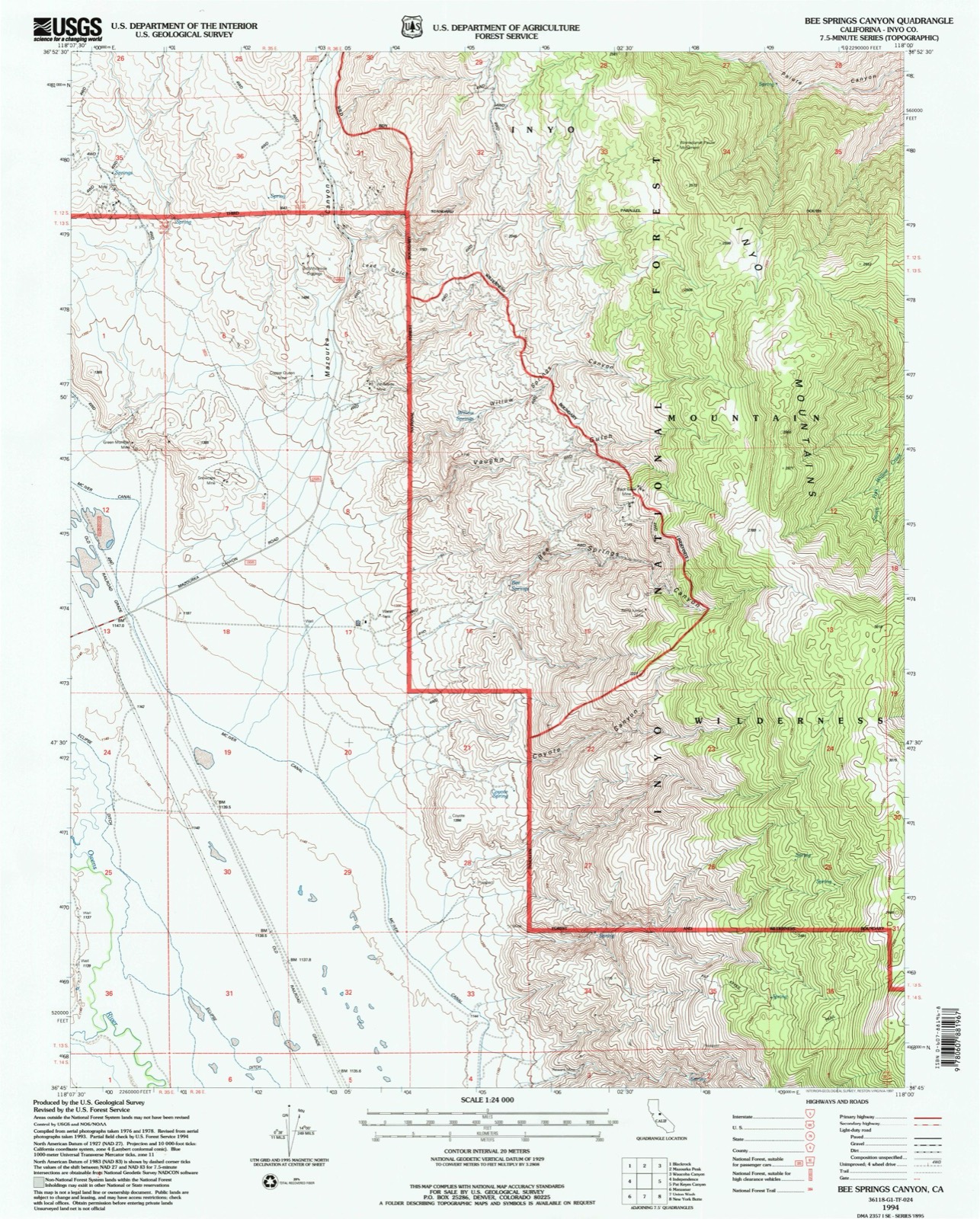 Topographic sheet of Kearsarge, surveyed 1994