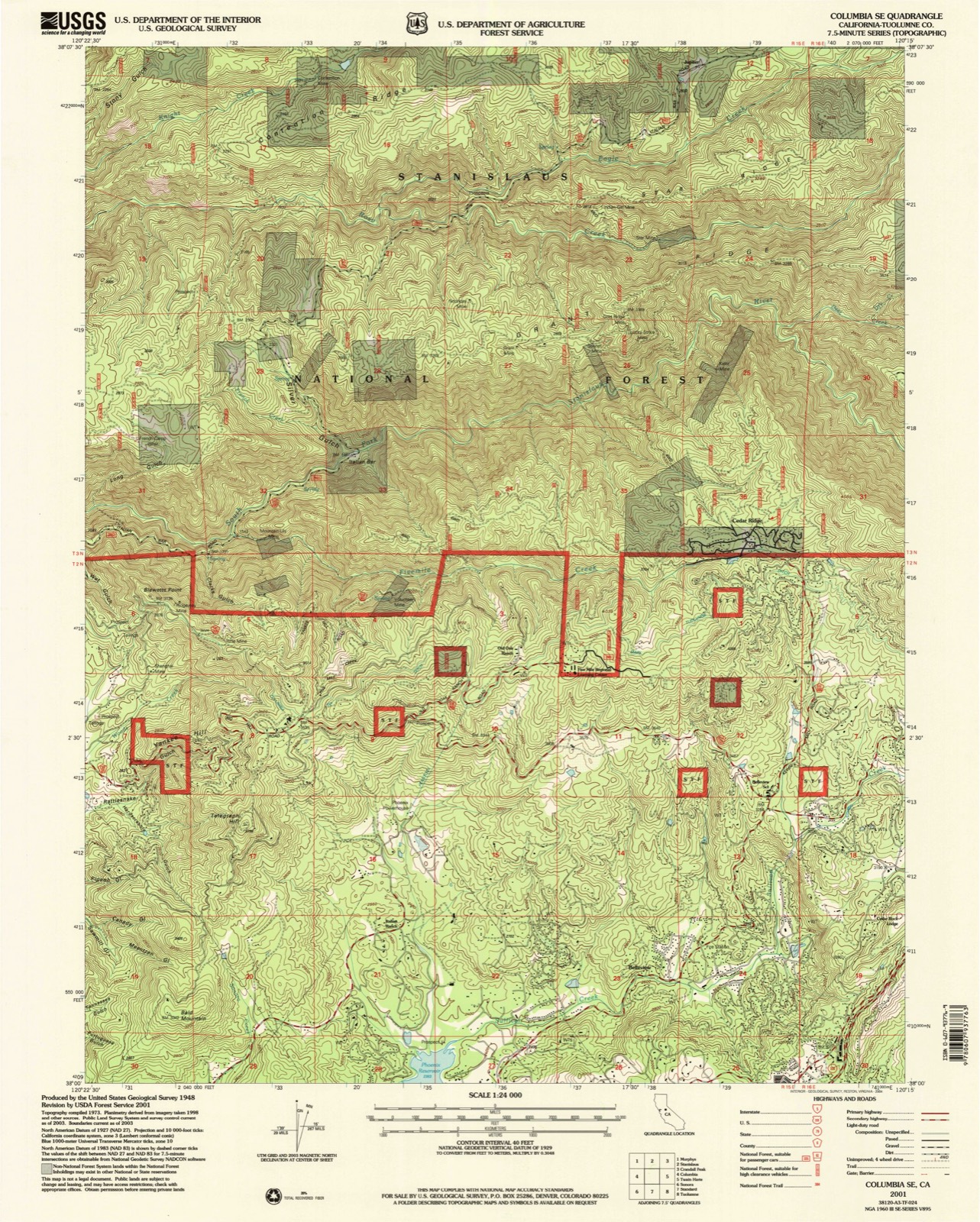 Topographic sheet of Jupiter, surveyed 2001