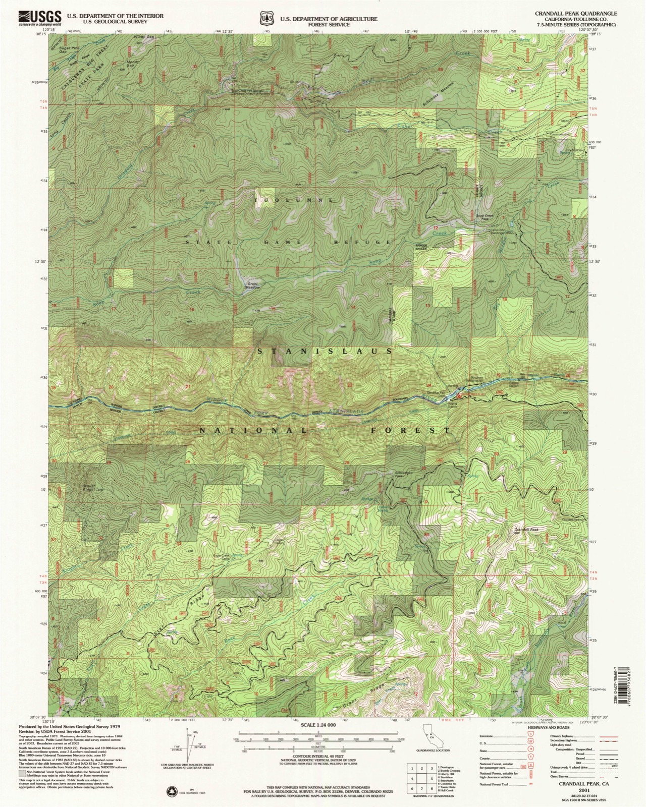 Topographic sheet of Camp Pendola, surveyed 2001