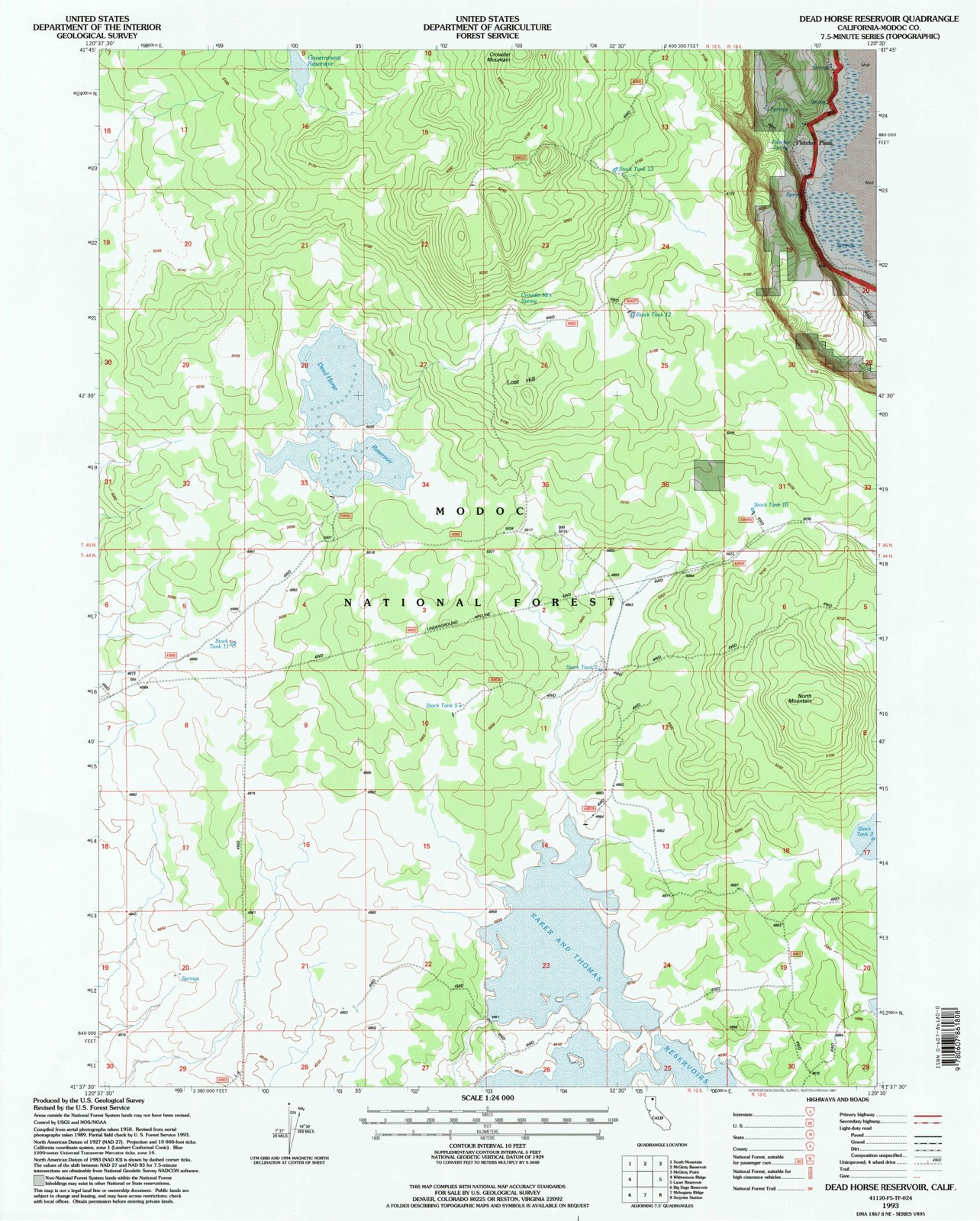 Topographic sheet of Fletcher Place, surveyed 1993