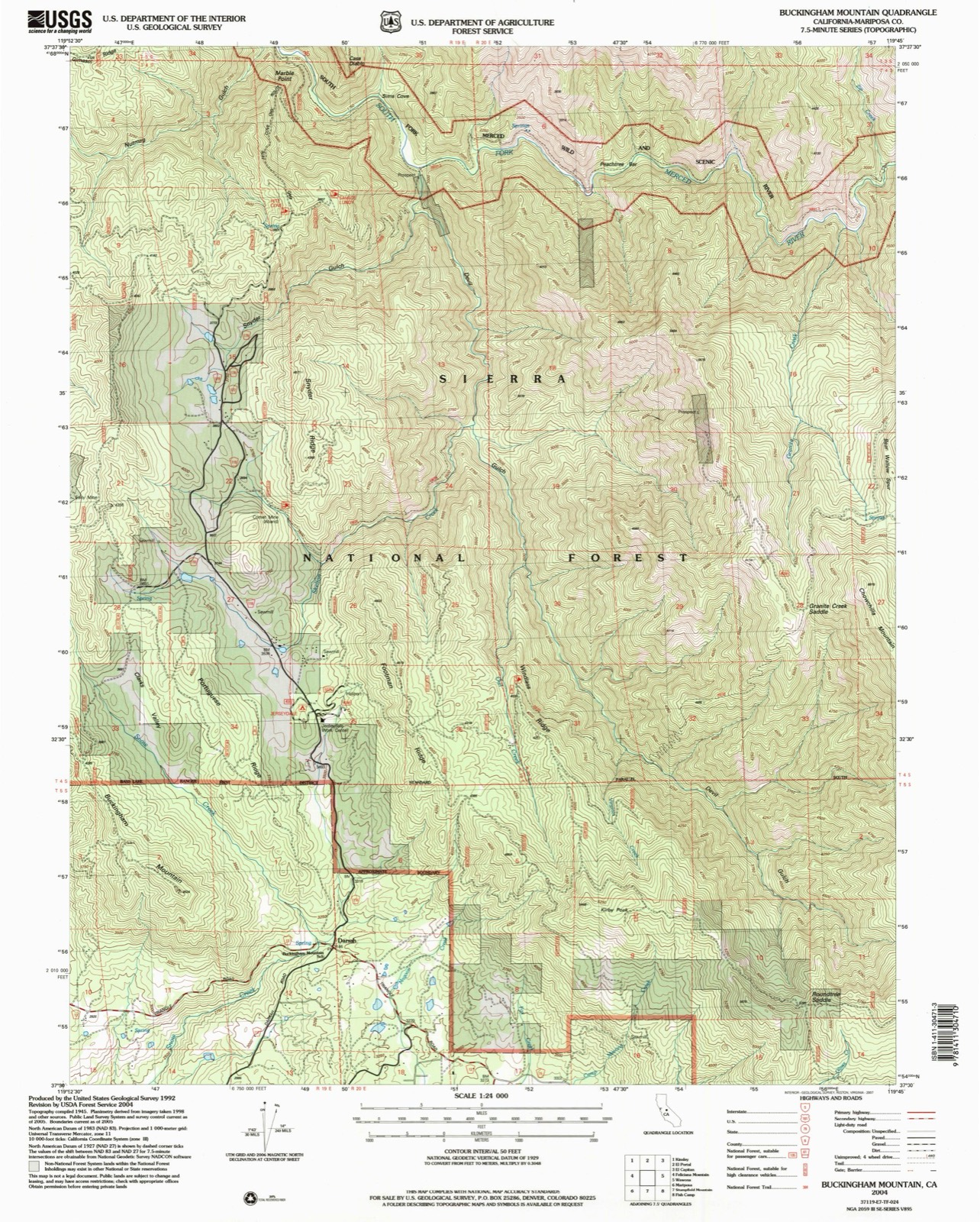 Topographic sheet of Jerseydale, surveyed 2004